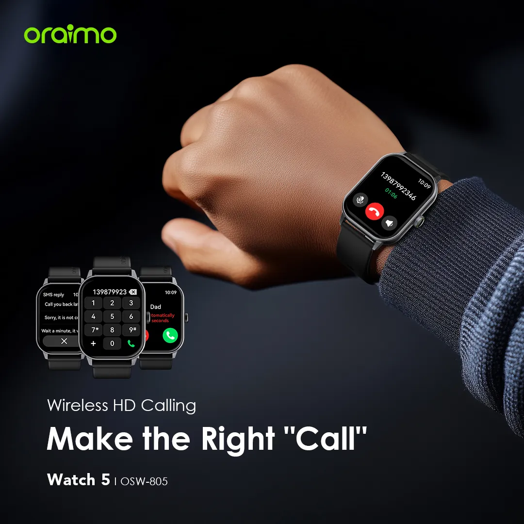 oraimo Watch 5 2.01" HD Panda Glass 1ATM Smart Watch OSW-805 oraimo Watch 5 2.01 HD Panda Glass 1ATM Smart Watch osw 805 8