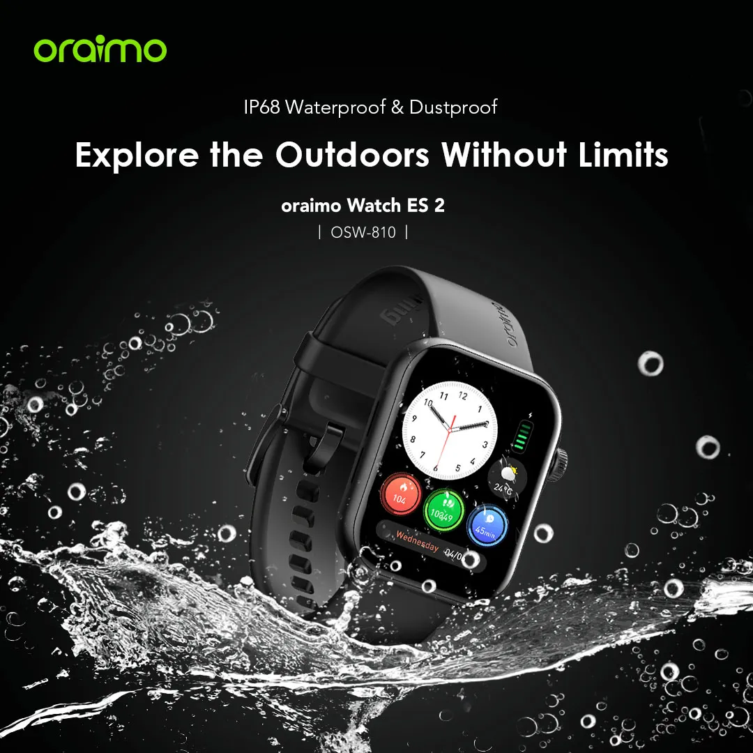 oraimo Watch ES 2 1.95″ AMOLED IP68 Smart Watch OSW-810 oraimo Watch ES 2 1.95″ AMOLED IP68 Smart Watch osw 810 3