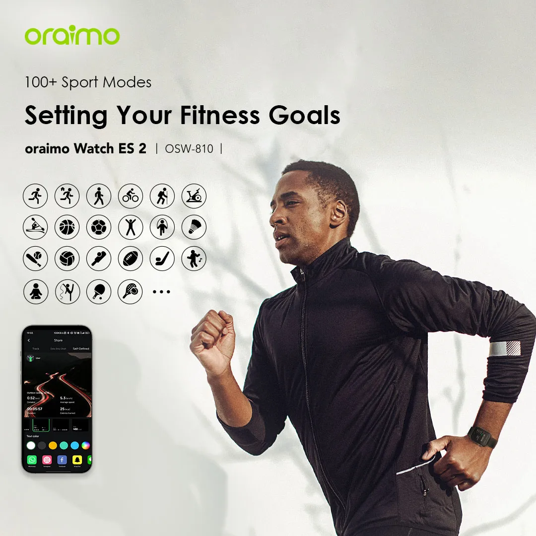 oraimo Watch ES 2 1.95″ AMOLED IP68 Smart Watch OSW-810 oraimo Watch ES 2 1.95″ AMOLED IP68 Smart Watch osw 810 6