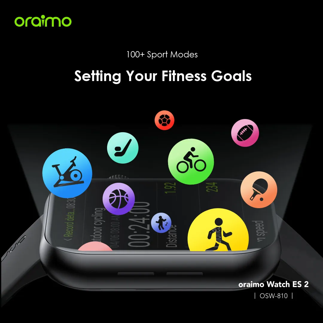 oraimo Watch ES 2 1.95″ AMOLED IP68 Smart Watch OSW-810 oraimo Watch ES 2 1.95″ AMOLED IP68 Smart Watch osw 810 7