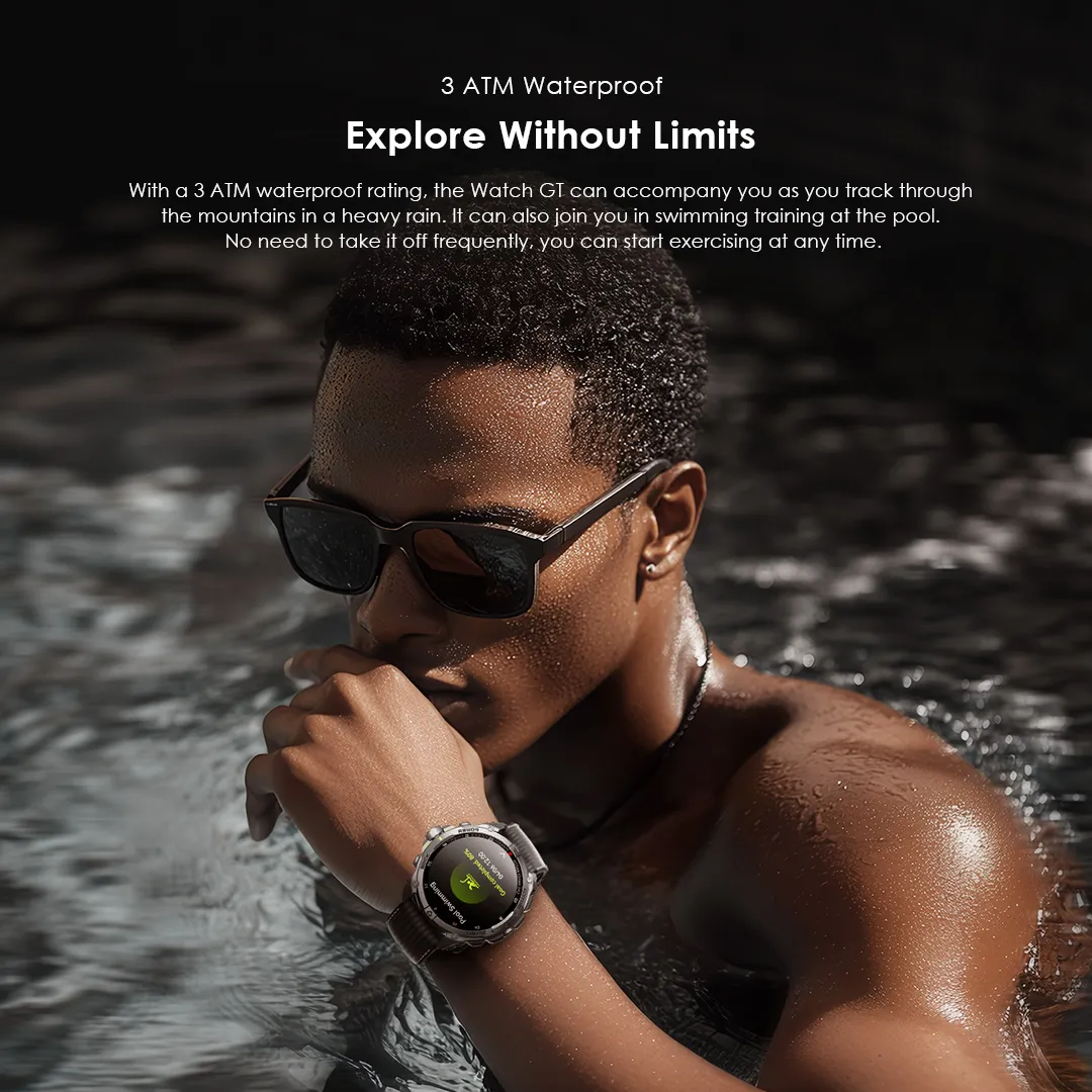 oraimo Watch GT 1.43" AMOLED 3ATM GPS Smart Watch with 2 Replaceable Straps OSW-852H oraimo Watch GT OSW 852H smart watch 3ATM waterproof