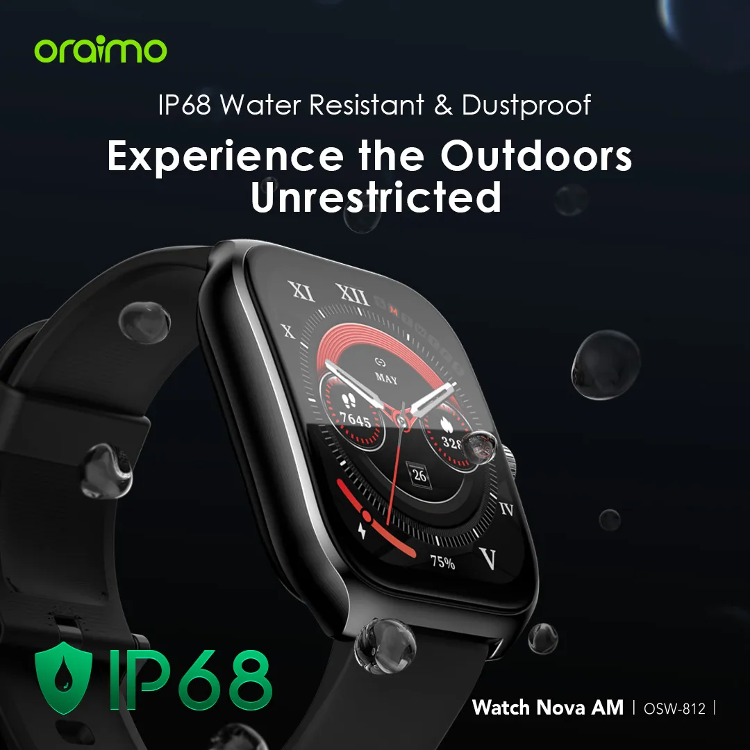 oraimo Watch Nova AM 2.01 AMOLED Screen Curved Cover Smart Watch OSW-812 oraimo Watch Nova AM 2.01 AMOLED Screen Curved Cover Smart Watch osw 812 3