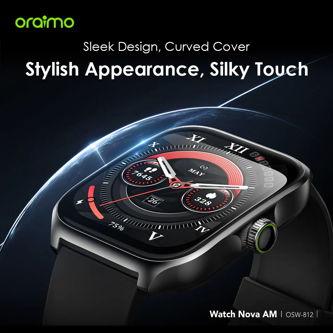 oraimo Watch Nova AM 2.01 AMOLED Screen Curved Cover Smart Watch OSW-812 oraimo Watch Nova AM 2.01 AMOLED Screen Curved Cover Smart Watch osw 812 8
