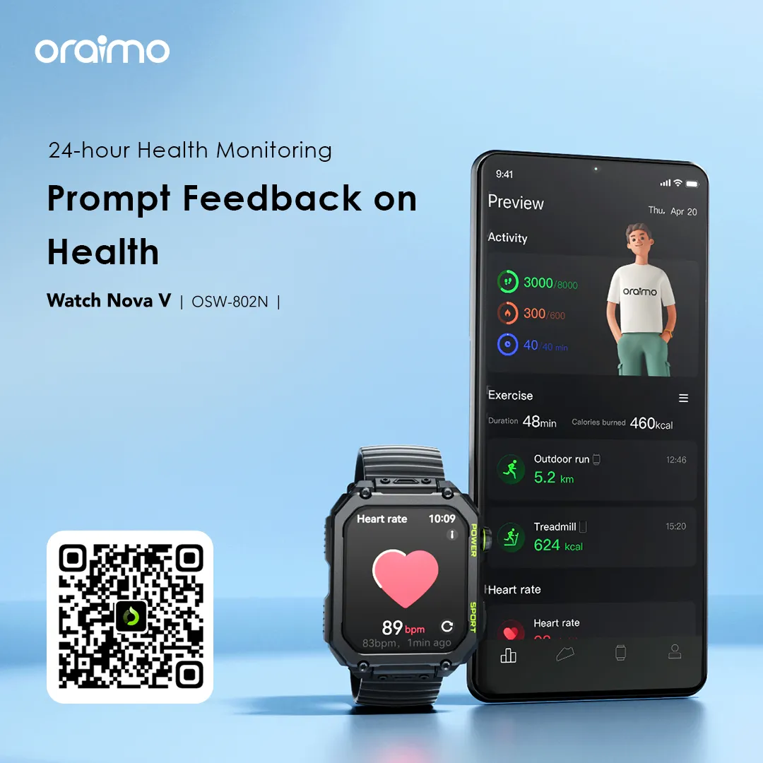oraimo Watch Nova V 2.01" HD Video Watch Faces Smart Watch OSW-802N oraimo Watch Nova V 2.01 HD Video Watch Faces Smart Watch osw 802n 4