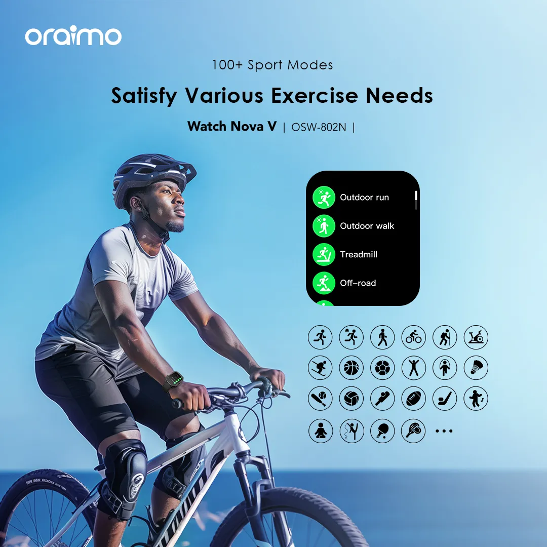 oraimo Watch Nova V 2.01" HD Video Watch Faces Smart Watch OSW-802N oraimo Watch Nova V 2.01 HD Video Watch Faces Smart Watch osw 802n 6