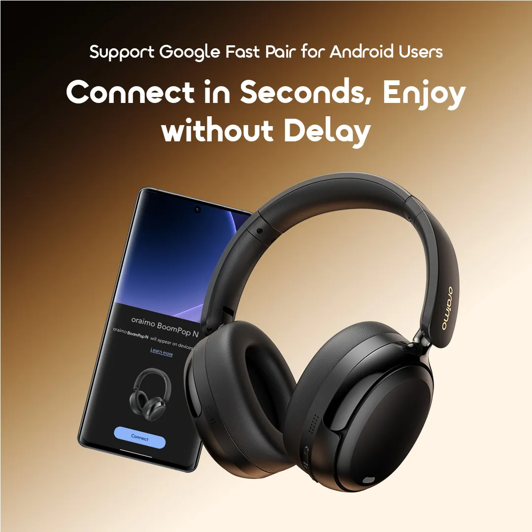 oraimo BoomPop N Wireless Headphones OHP-915N oraimo Wireless Headphones BoomPop N OHP 915N Connect in 2 sec 8