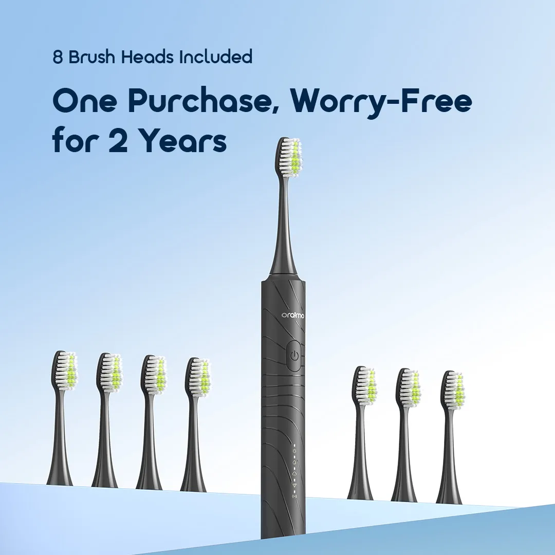 oraimo Magnisonic Sonic Power Electric Toothbrush OPC-ET500N oraimo electric teethbrush magnisonic opc et500n 8 heads included 3