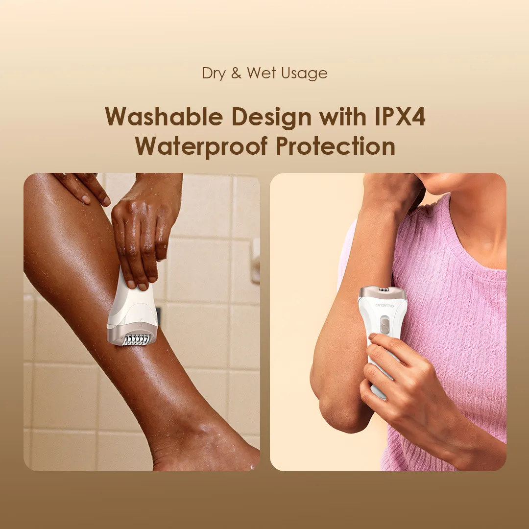 oraimo SilkSmooth Women Hair Removal Epilator OBE-210N oraimo epilator silksmooth obe 210n dry and wet usage 5