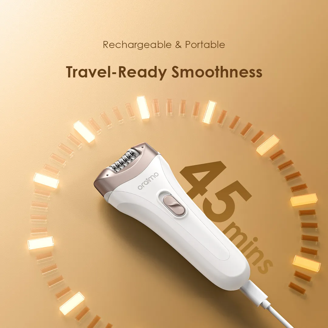 oraimo SilkSmooth Women Hair Removal Epilator OBE-210N oraimo epilator silksmooth obe 210n rechargable and portable 6