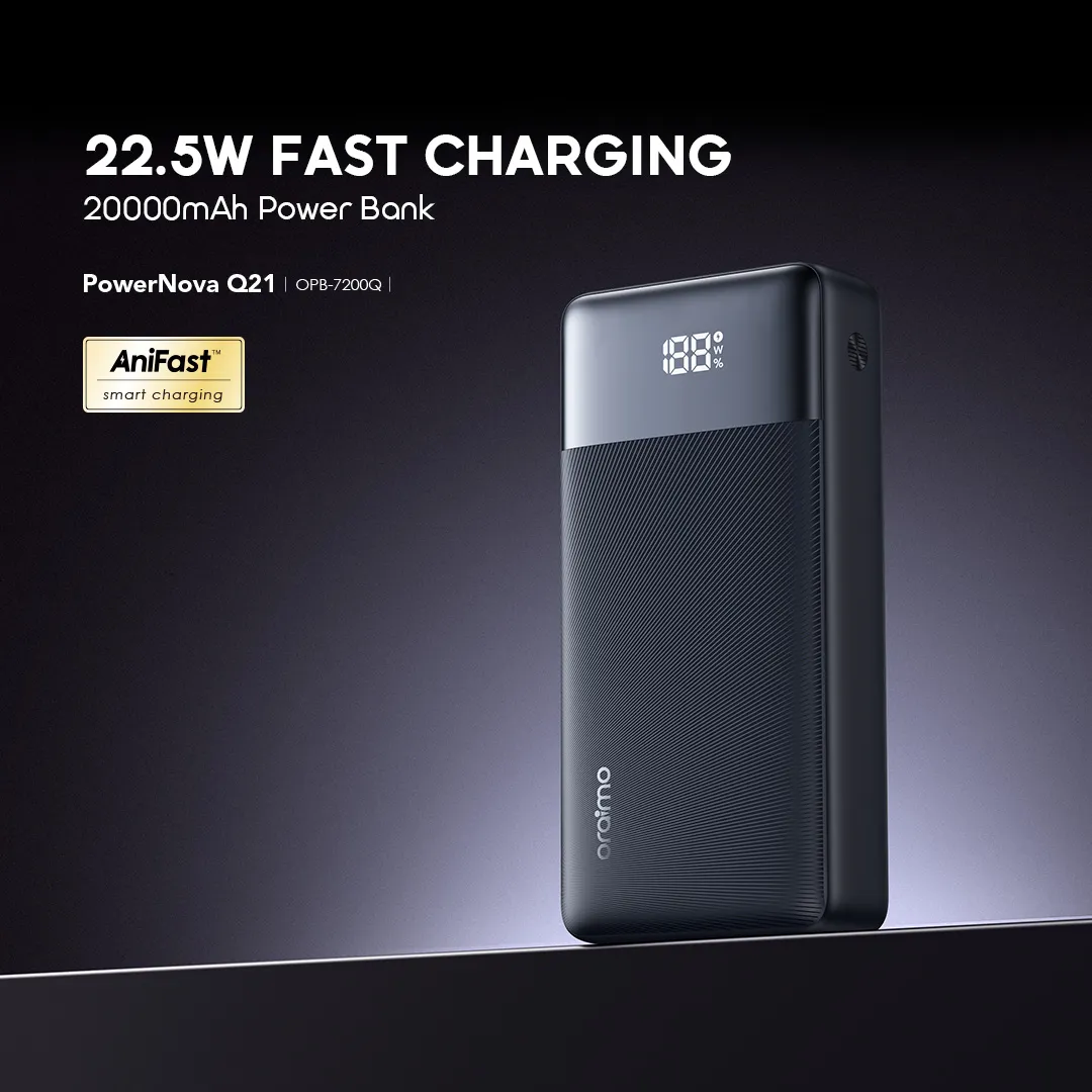 oraimo PowerNova Q21 20000mAh 22.5W Power Bank OPB-7200Q oraimo power bank powernova q21 opb 7200q 1