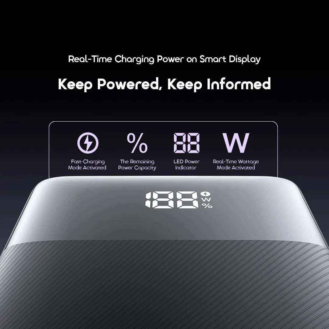 oraimo PowerNova Q21 20000mAh 22.5W Power Bank OPB-7200Q oraimo power bank powernova q21 opb 7200q 6 digital display