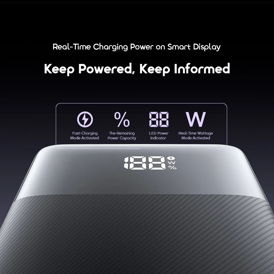 oraimo power bank powernova qf1 opb 7270q Digital Display