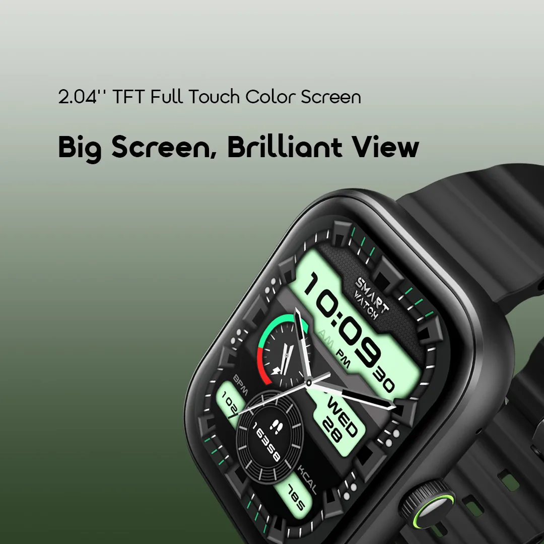 oraimo Watch 6 2.04" TFT IP68 Smart Watch OSW-807 oraimo smartwatch watch6 OSW 807 3 fulltouch
