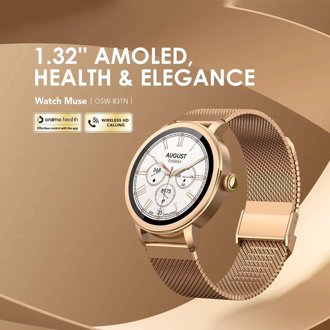oraimo Watch Muse 1.32” AMOLED IP68 Smart Watch OSW-831N oraimo watch muse OSW 831N 1