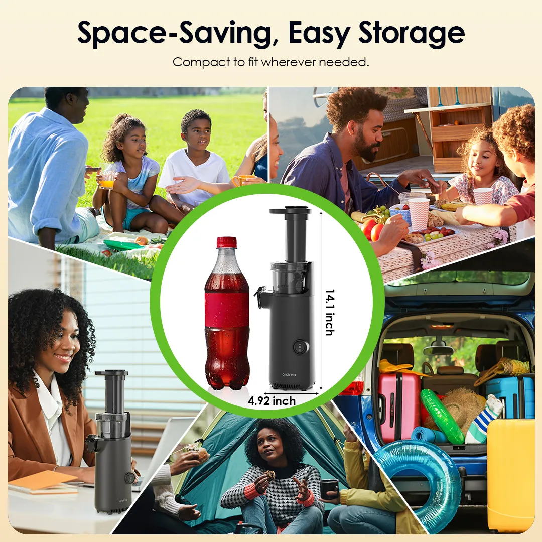 oraimo EasyJuice Mini Portable Slow Juicer OMJ-201A oriamo EasyJuice Mini OMJ 201A Spacesaving