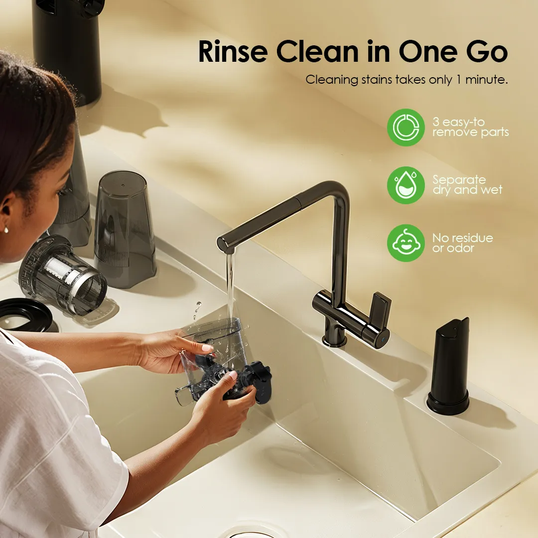 oraimo EasyJuice Mini Portable Slow Juicer OMJ-201A oriamo EasyJuice Mini OMJ 201A rinse clean in one go