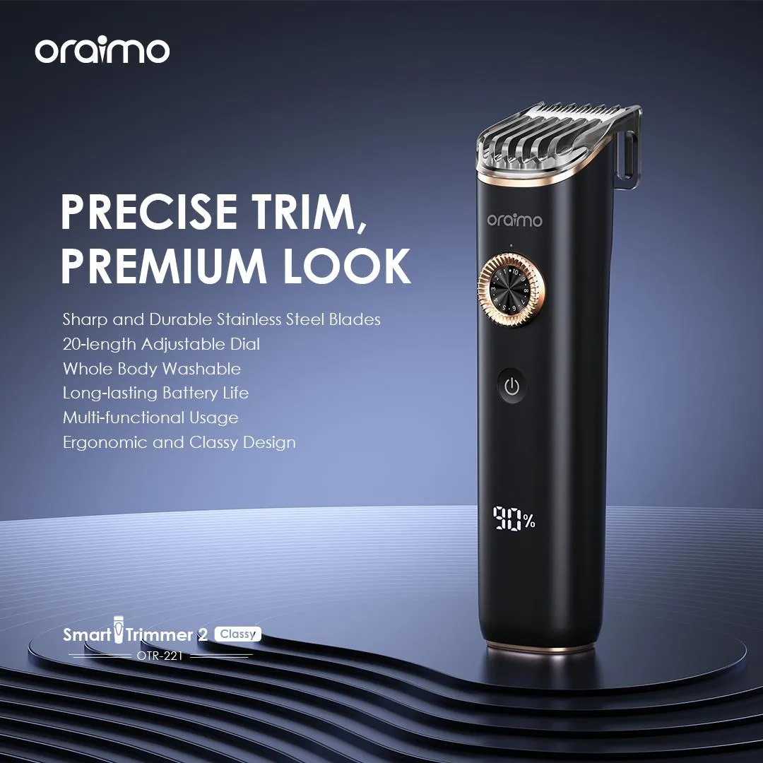 oraimo SmartTrimmer 2 Classy 20-Length Adjustable Trimmer OTR-221 otr 221 2