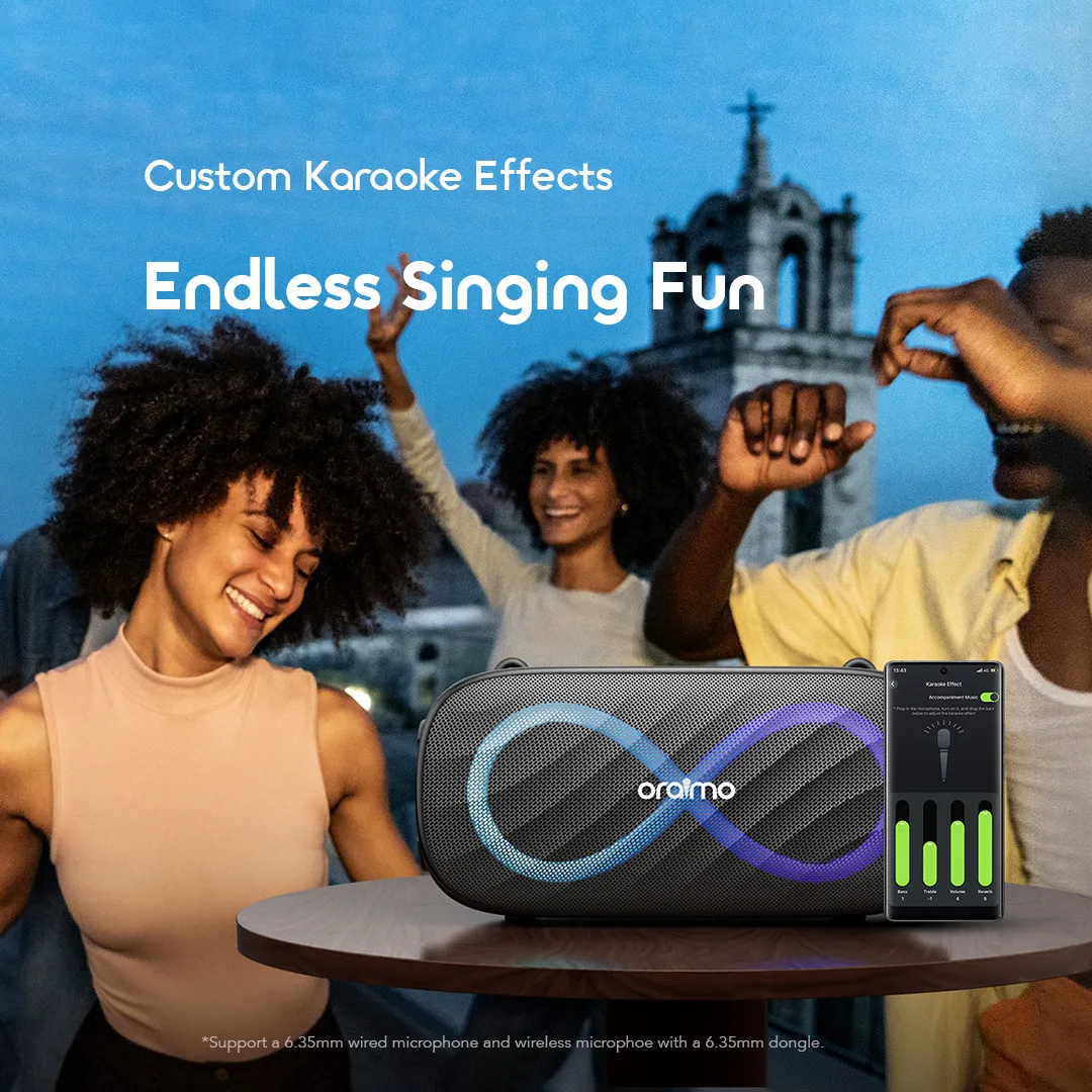 oraimo SpaceBox Pro 80W Karaoke-Support Wireless Speaker OBS-682 speaker spacebox pro obs 682 5 support karaoke