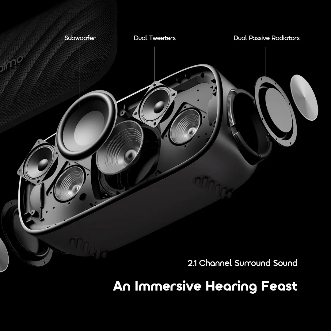 oraimo SpaceBox Pro 80W Karaoke-Support Wireless Speaker OBS-682 speaker spacebox pro obs 682 6 2.1 channel