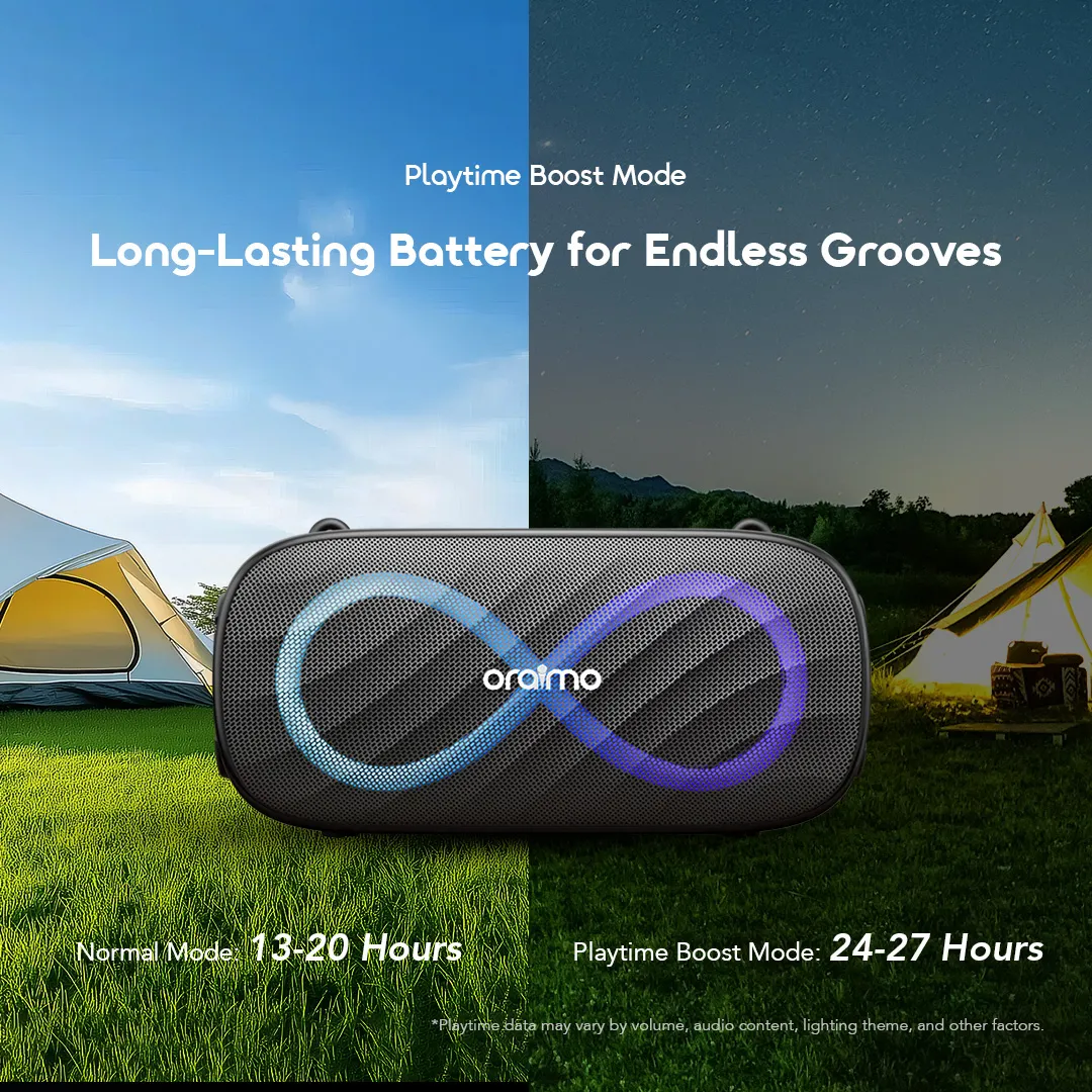 oraimo SpaceBox Pro 80W Karaoke-Support Wireless Speaker OBS-682 speaker spacebox pro obs 682 8 playtime boost mode