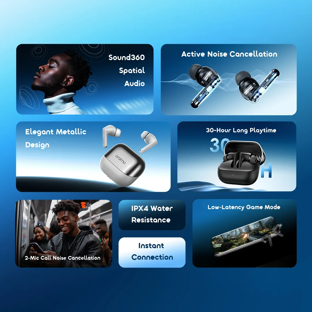 wireless earphones spacebuds neo plus otw 323p 2 features