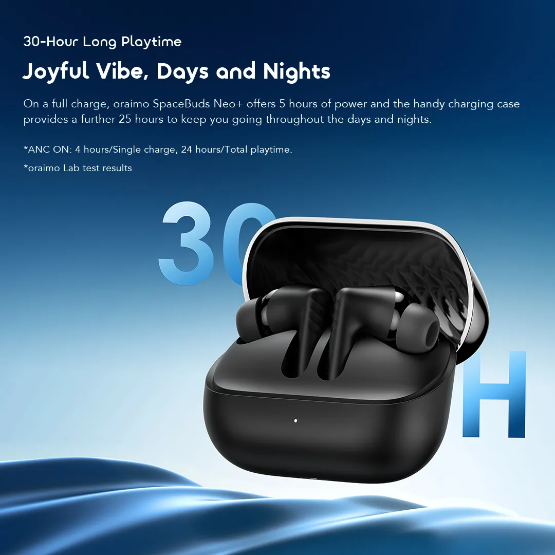 wireless earphones spacebuds neo plus otw 323p 6 30 hour long playtime
