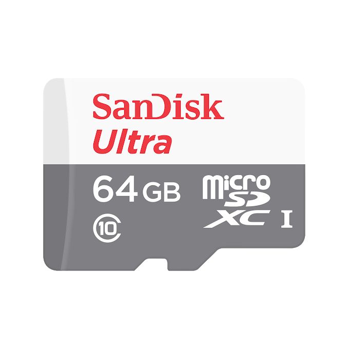 SanDisk 64GB Ultra MicroSD 100Mb/s Speed Memory Card 1 2