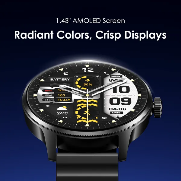 oraimo Watch 5R Pro 1.43" AMOLED 2.5D Floating Interface IP68 Smart Watch OSW-830 OSW 830 b1 2