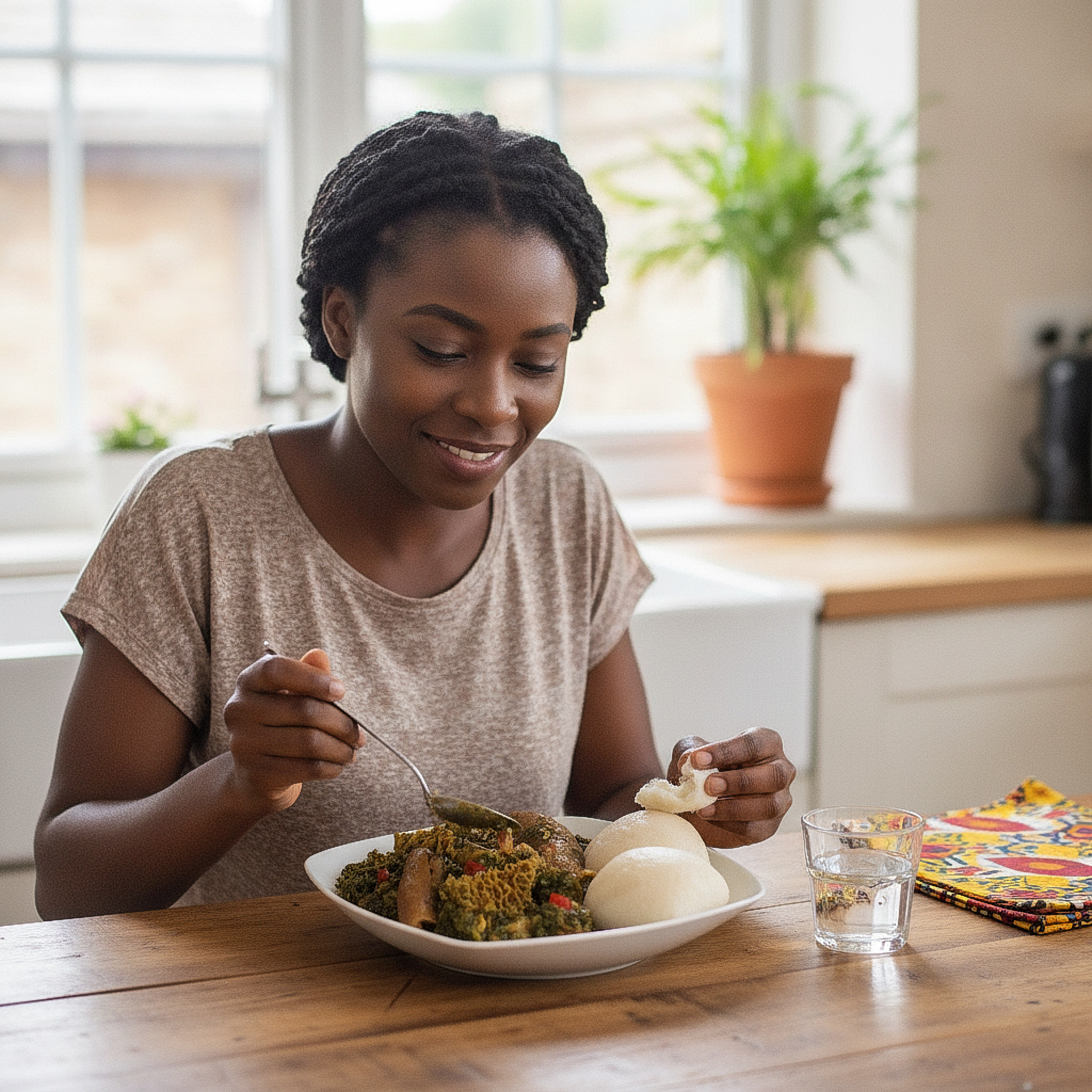 Pounded Yam & Afang Soup Pounded Yam Afang Soup 1