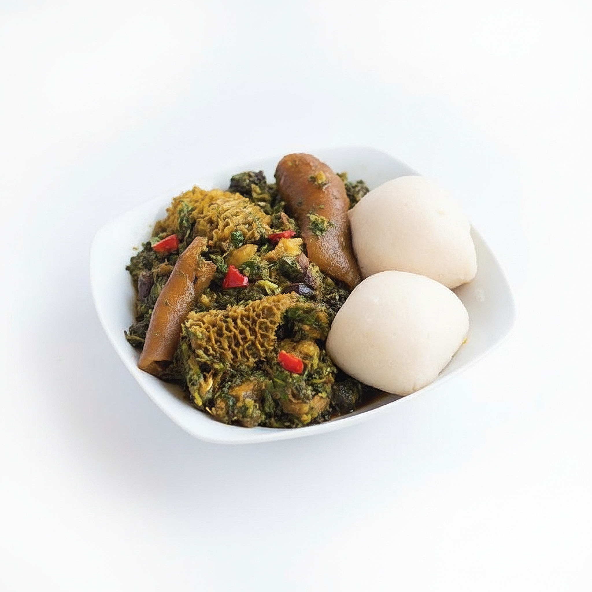 Pounded Yam & Afang Soup Pounded Yam Afang Soup 2